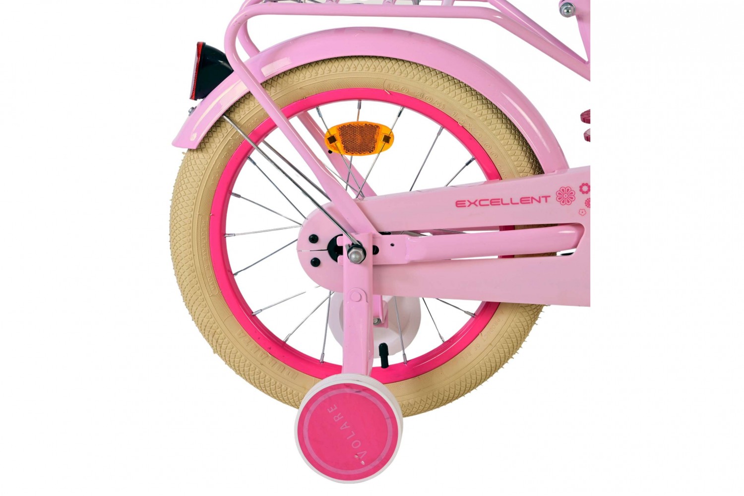 Volare Excellent Kinderfahrrad 16 Zoll Mädchen Rosa