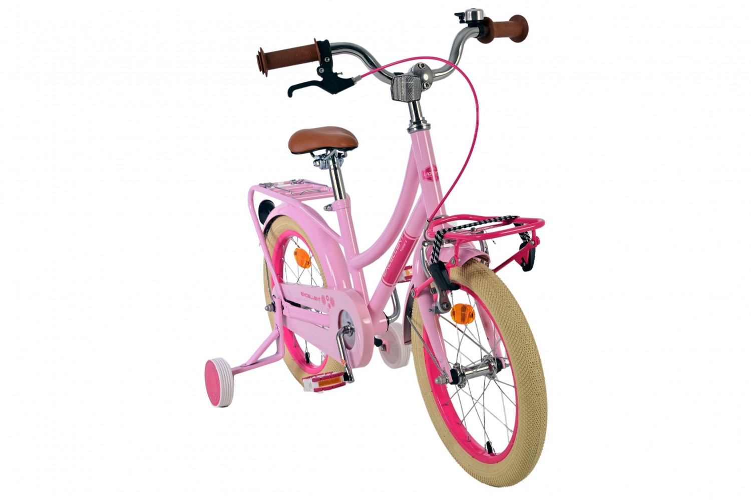 Volare Excellent Kinderfahrrad 16 Zoll Mädchen Rosa