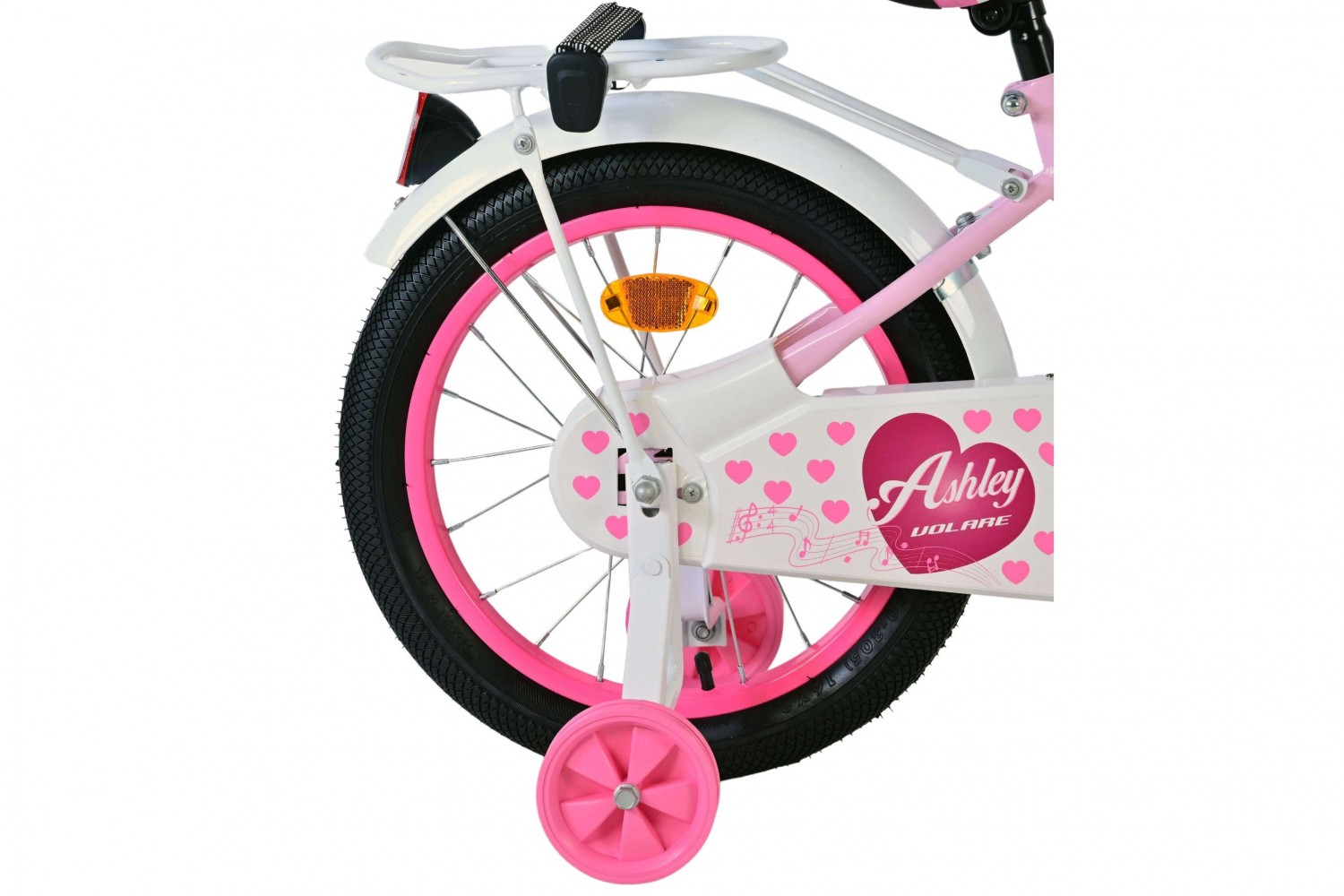 Volare Ashley Kinderfahrrad 16 Zoll Mädchen Rosa/Rot