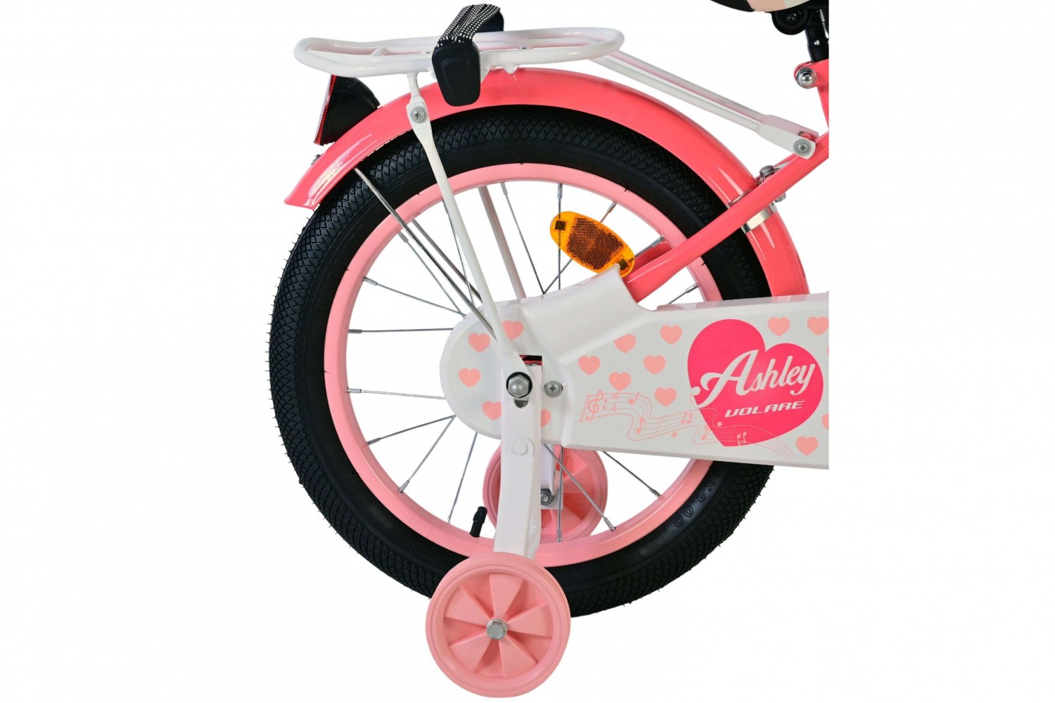 Volare Ashley Kinderfahrrad 16 Zoll Mädchen Rosa/Rot