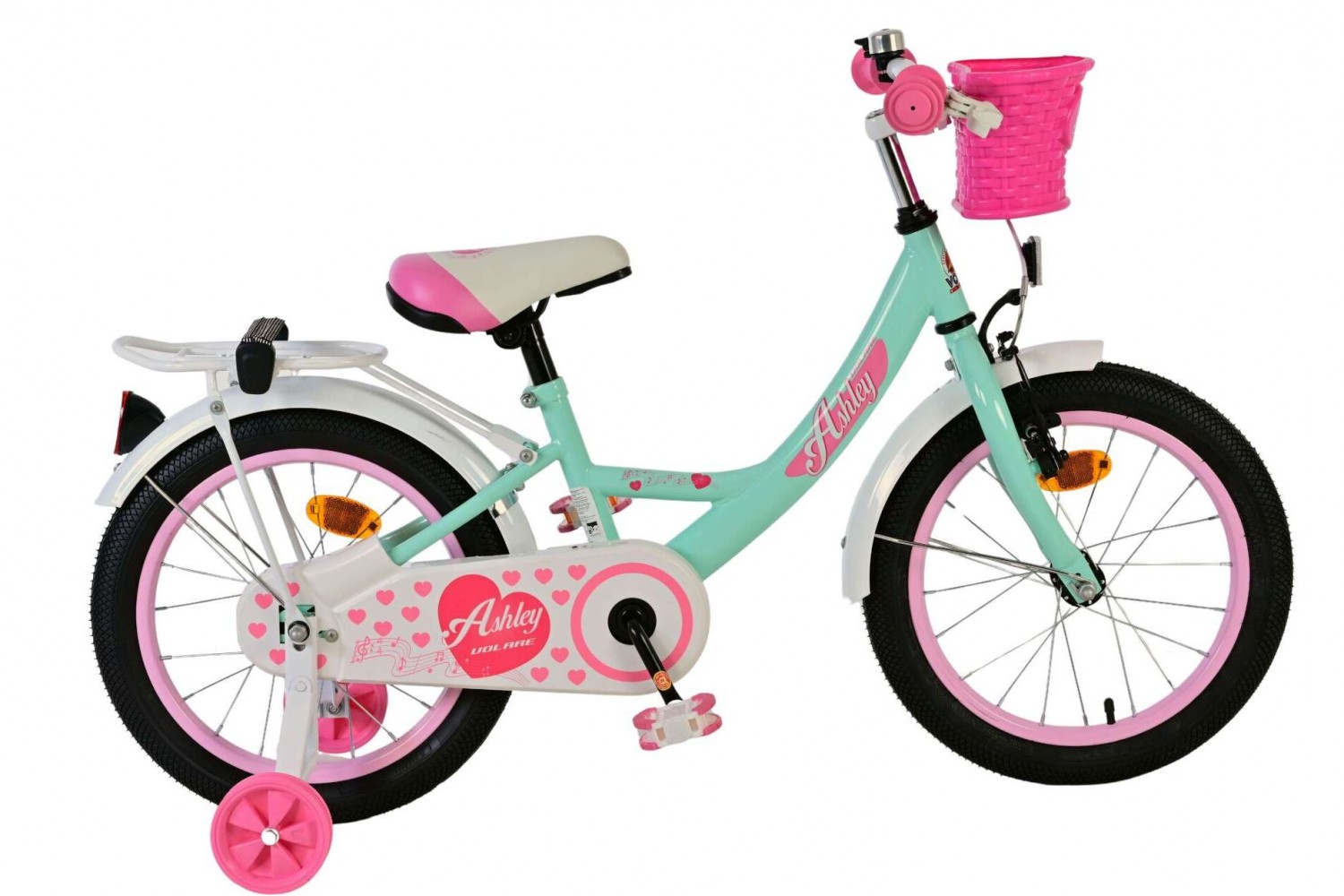 Volare Ashley Kinderfahrrad 16 Zoll Mädchen Grün