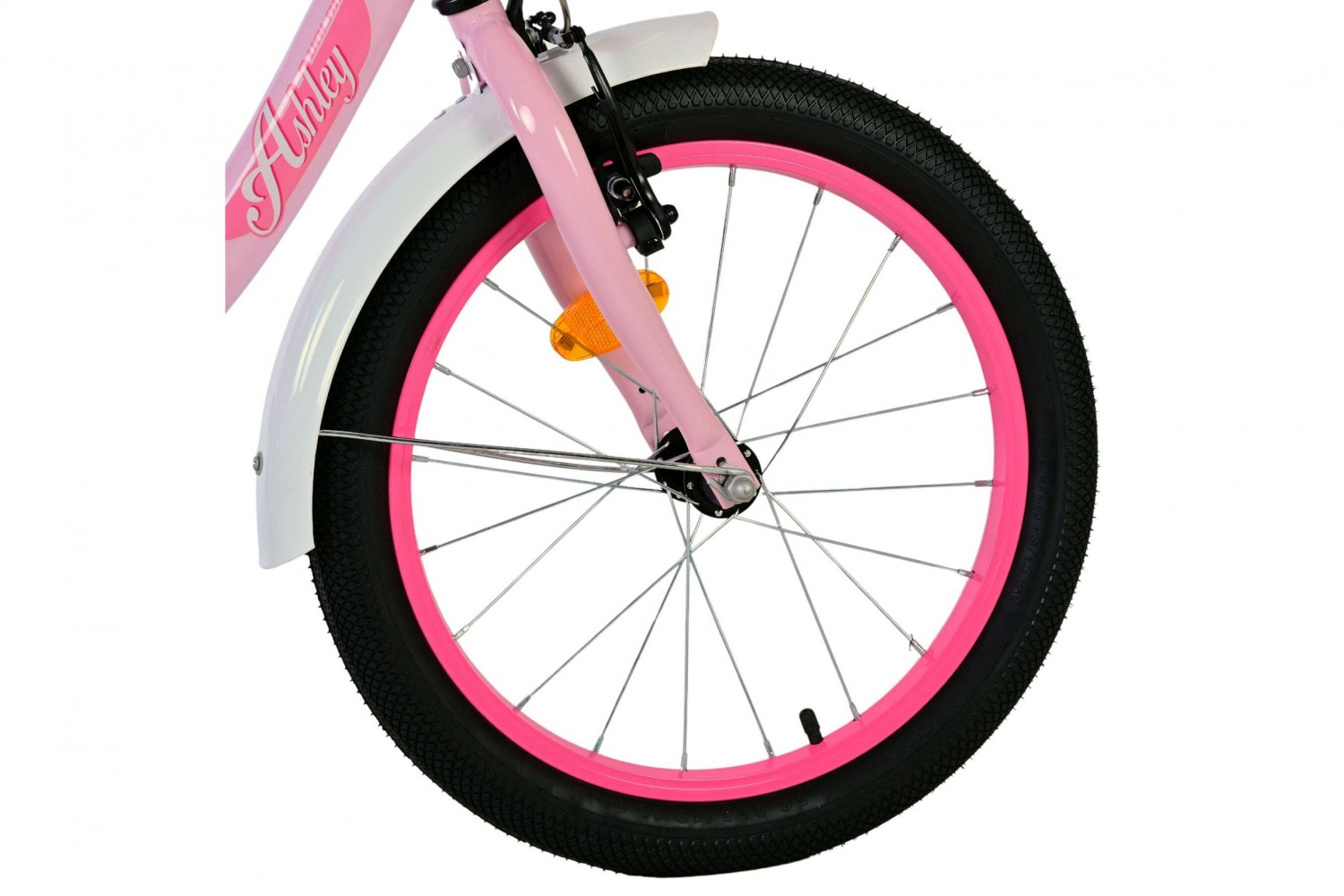 Volare Ashley Kinderfahrrad 18 Zoll Mädchen Weiß Rosa