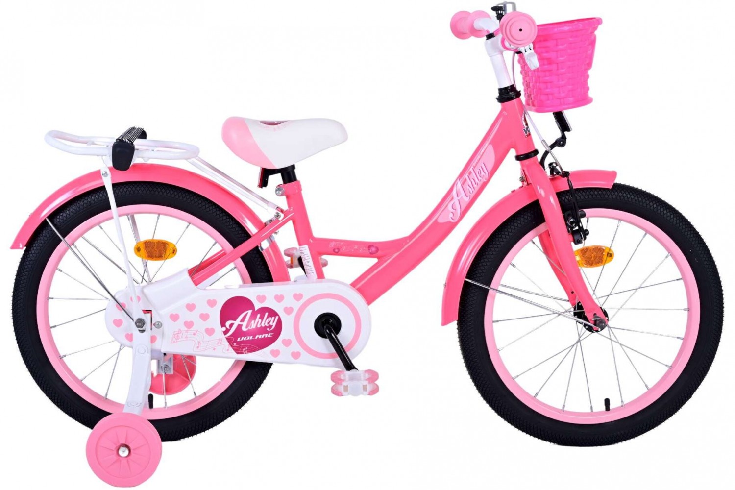 Volare Ashley Kinderfahrrad 18 Zoll Mädchen Rosa/Rot
