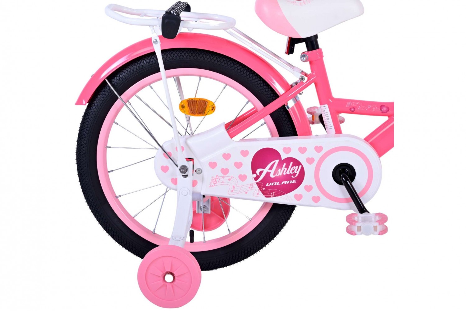 Volare Ashley Kinderfahrrad 18 Zoll Mädchen Rosa/Rot