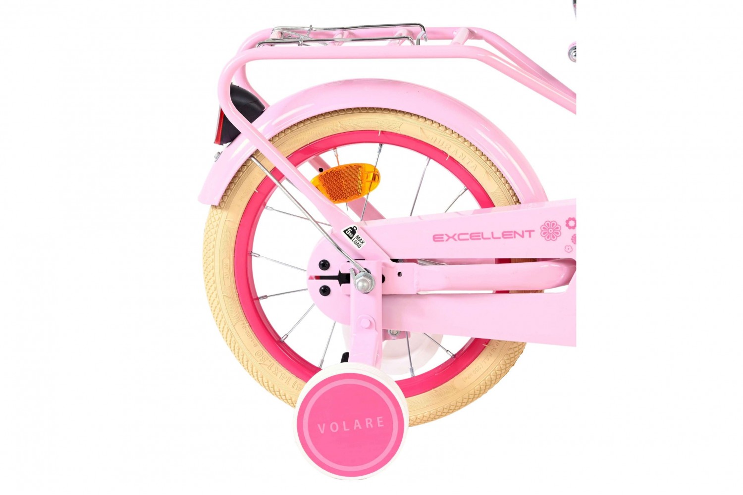 Volare Excellent Kinderfahrrad 14 Zoll Mädchen Rosa