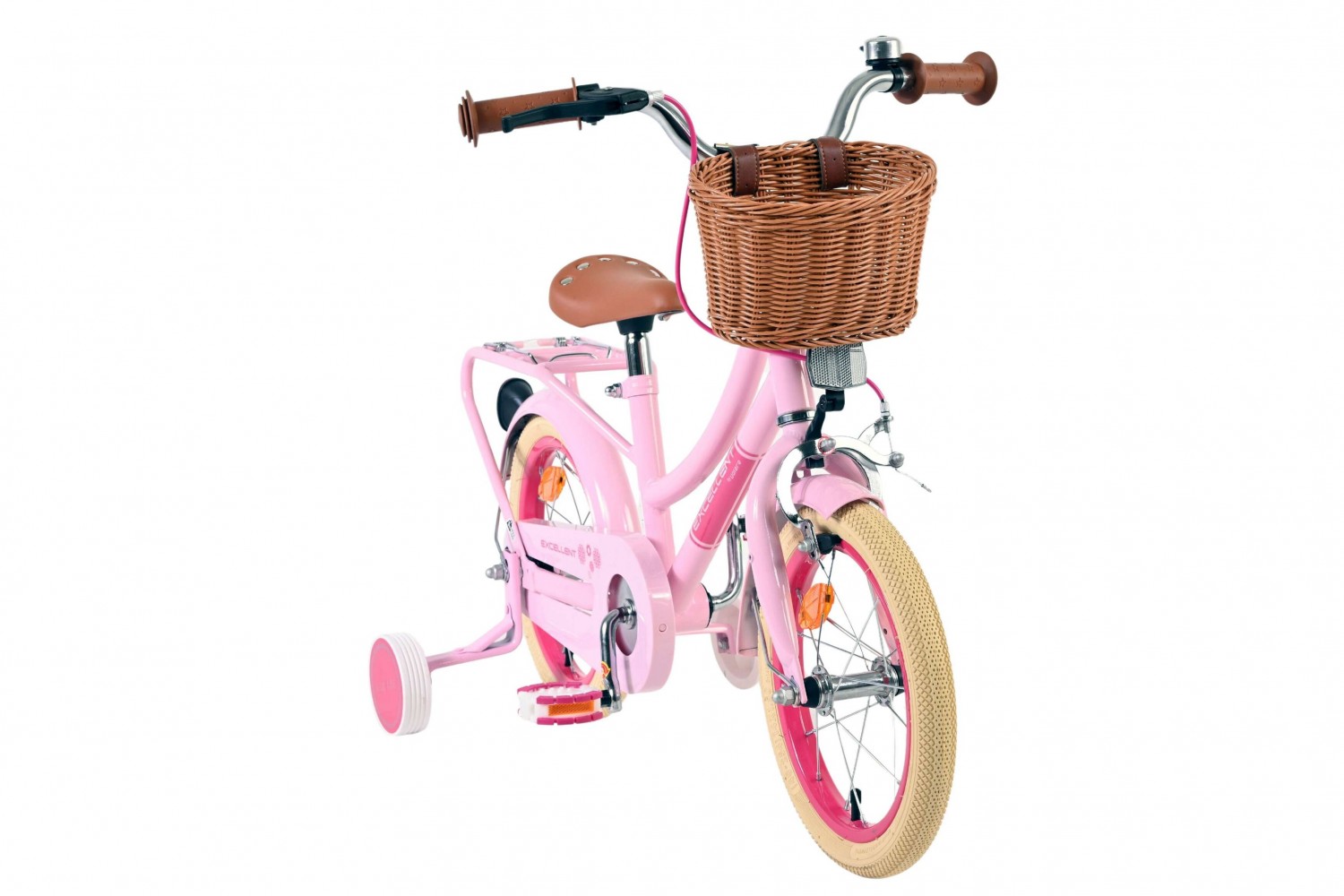 Volare Excellent Kinderfahrrad 14 Zoll Mädchen Rosa