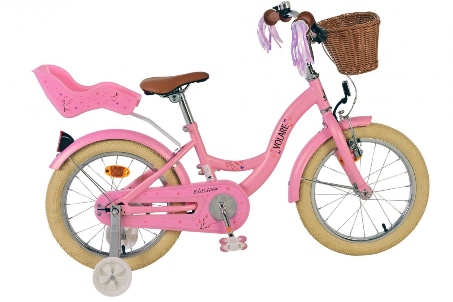 Volare Blossom Kinderfahrrad Mädchen 16 Zoll Rosa