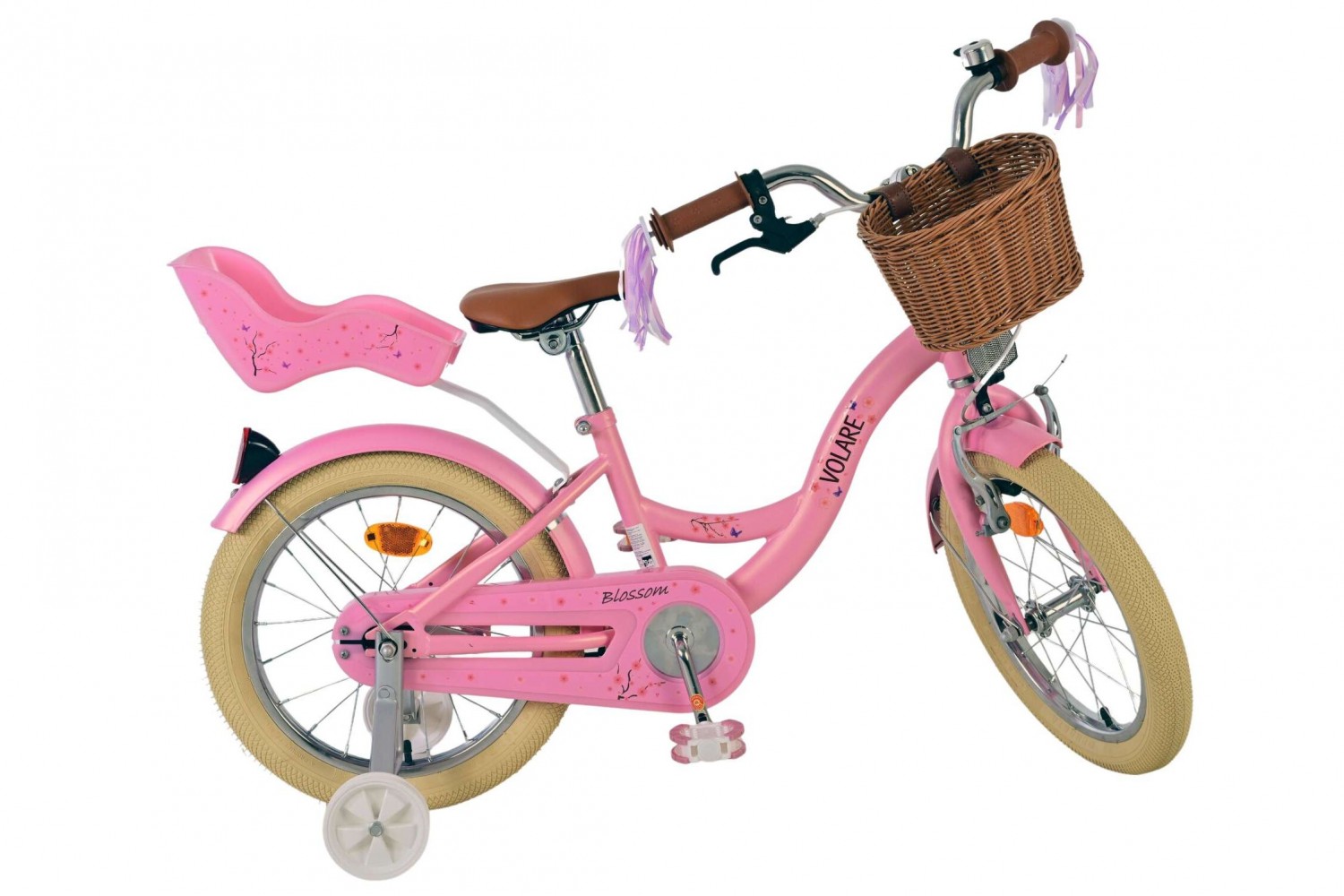 Volare Blossom Kinderfahrrad Mädchen 16 Zoll Rosa