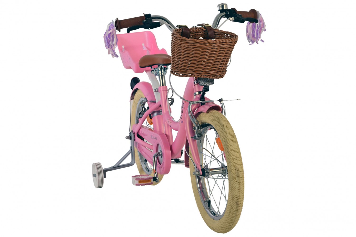 Volare Blossom Kinderfahrrad Mädchen 16 Zoll Rosa | 2 Handbremsen