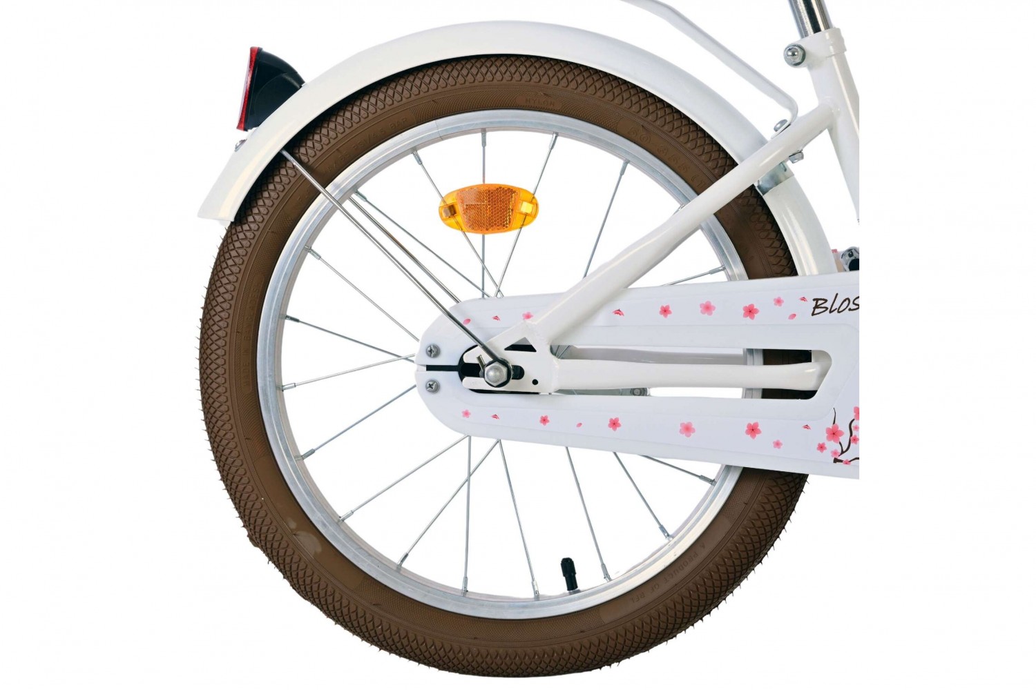 Volare Blossom Kinderfahrrad Mädchen 18 Zoll Weiß
