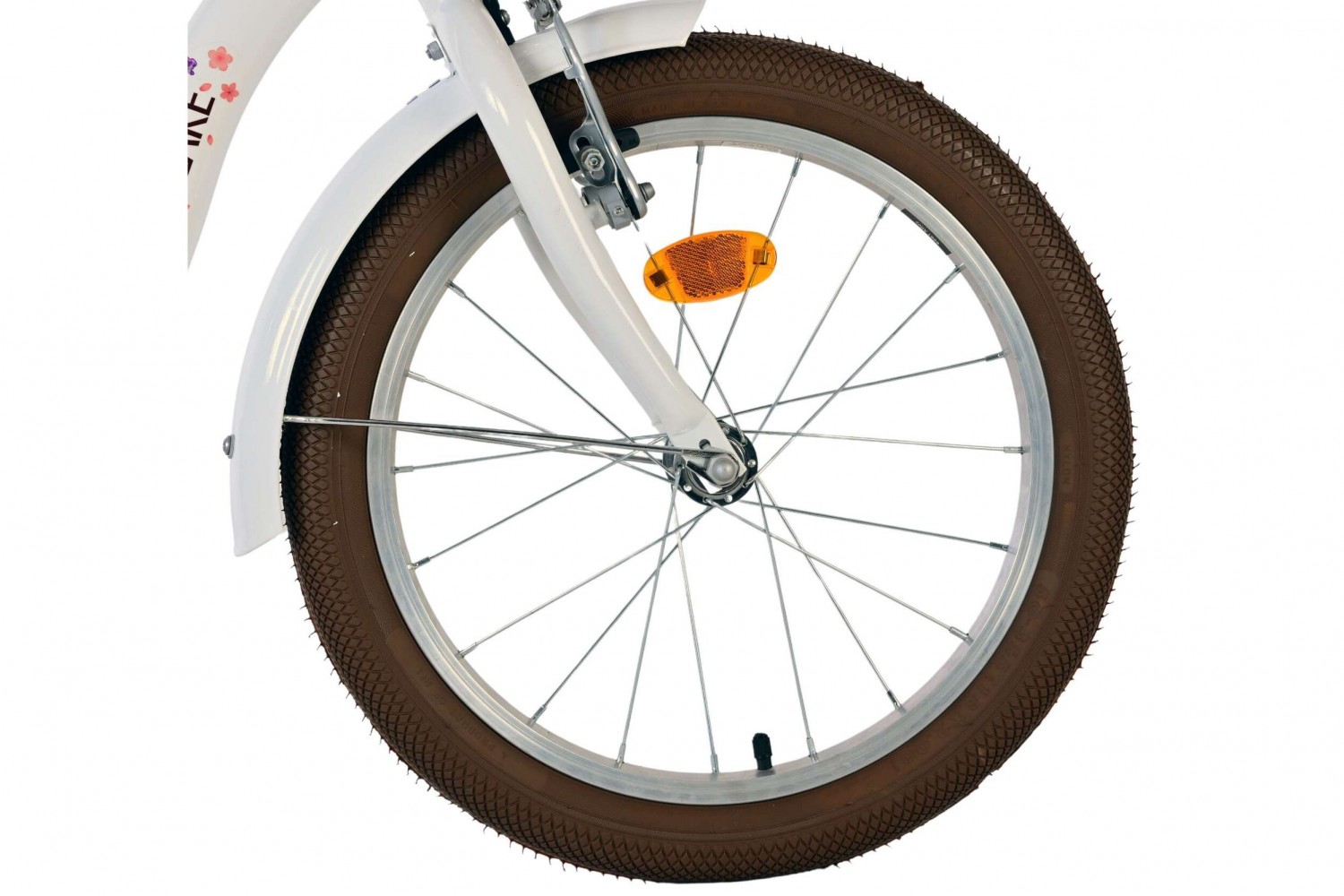 Volare Blossom Kinderfahrrad Mädchen 18 Zoll Weiß