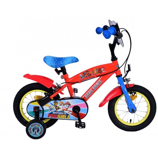 Paw Patrol Jungenfahrrad 12 Zoll | 2 Handbremsen (keine Rücktrittbremse)