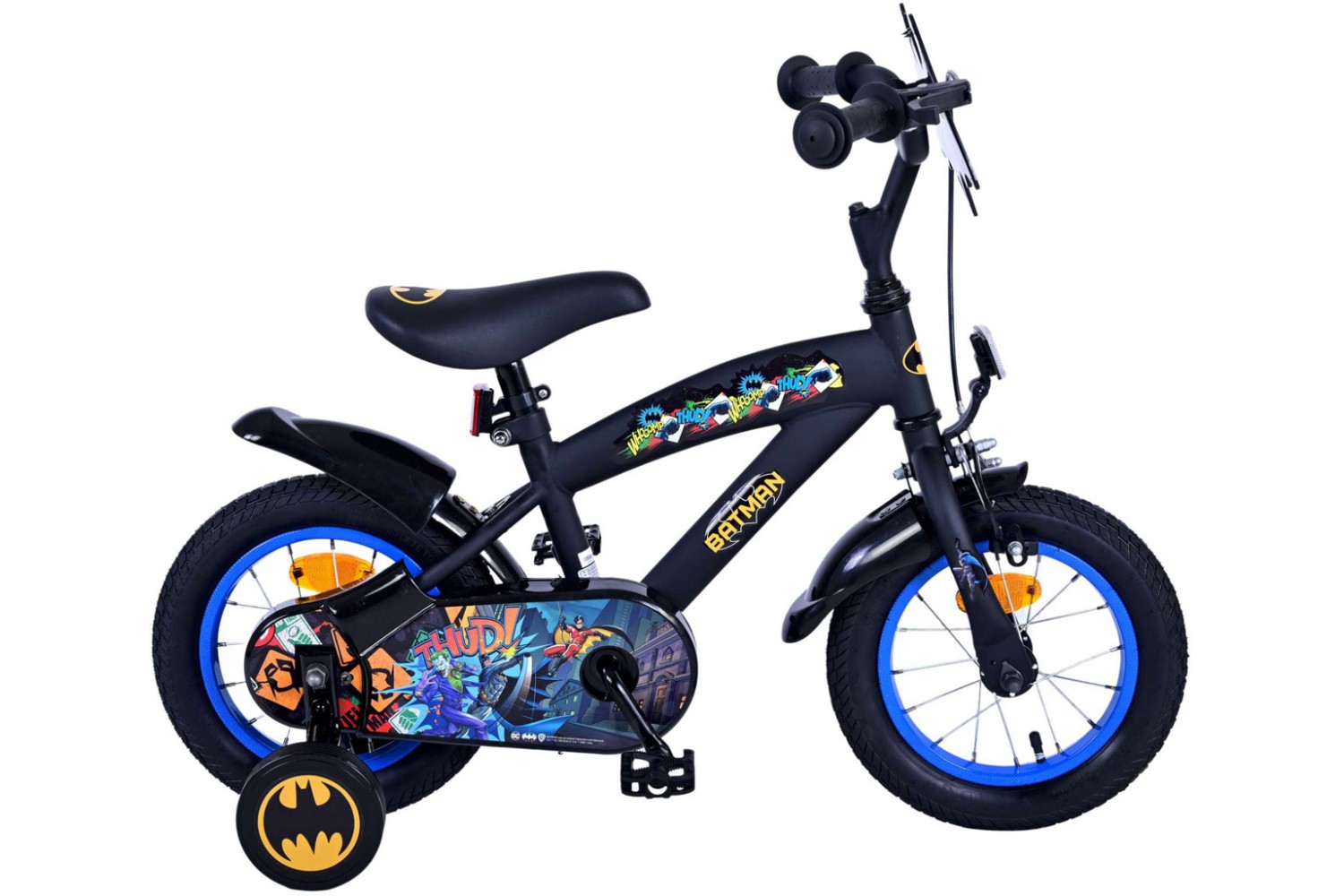 Batman Jungenfahrrad 12 Zoll Schwarz