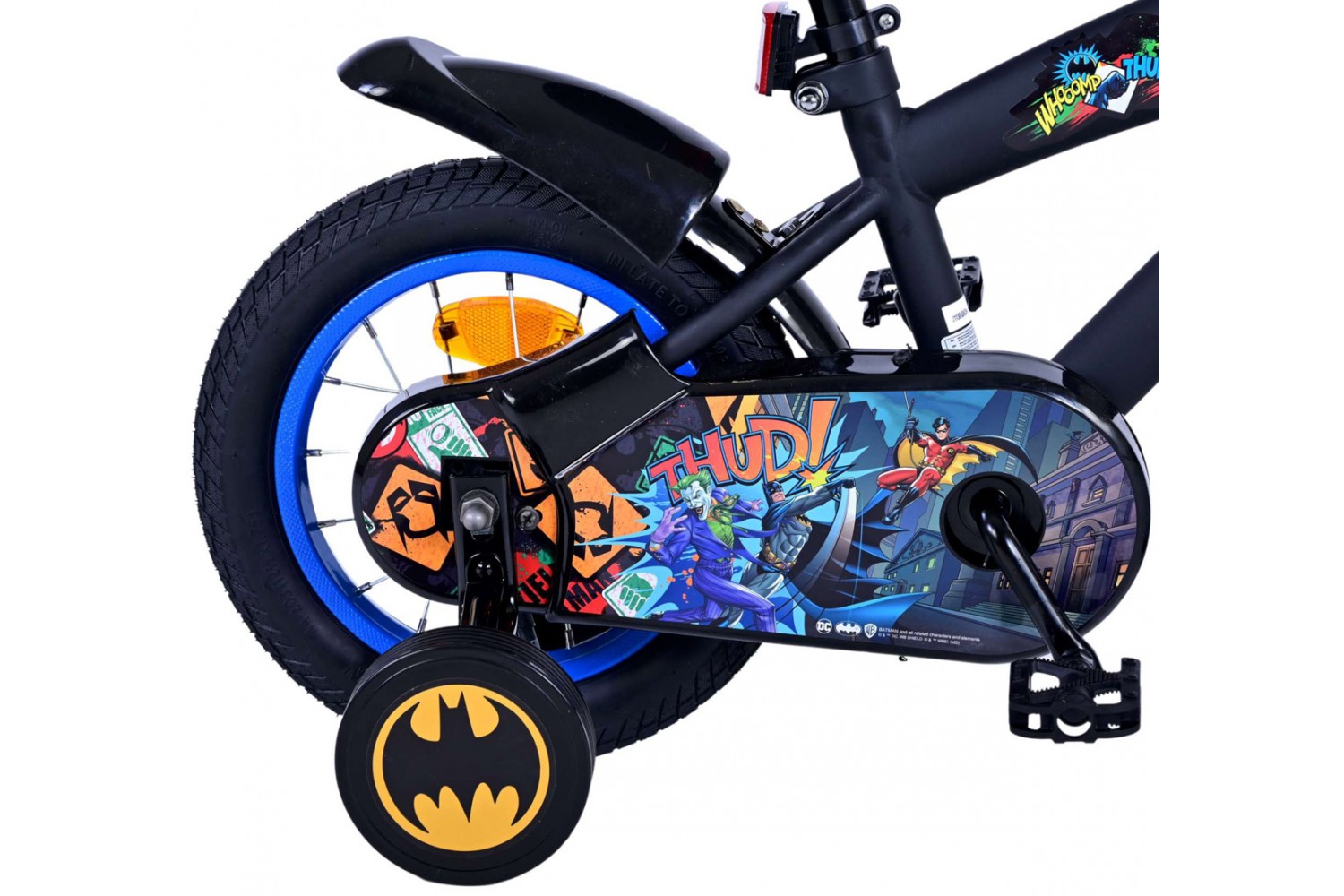 Batman Jungenfahrrad 12 Zoll Schwarz