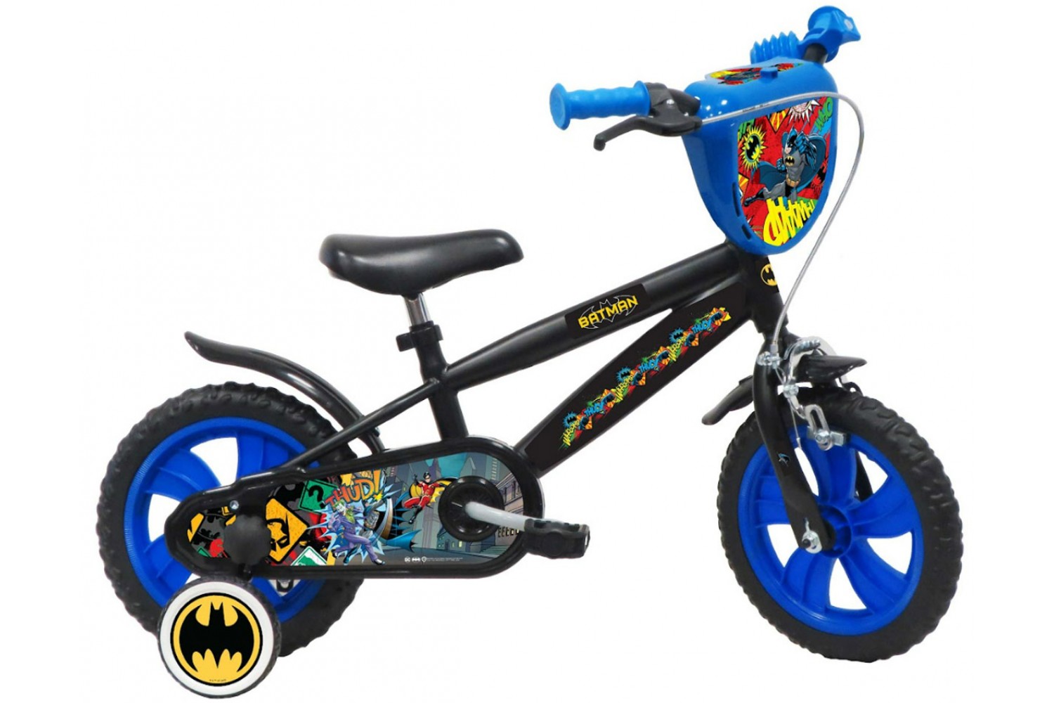 Batman Jungenfahrrad 12 Zoll Schwarz