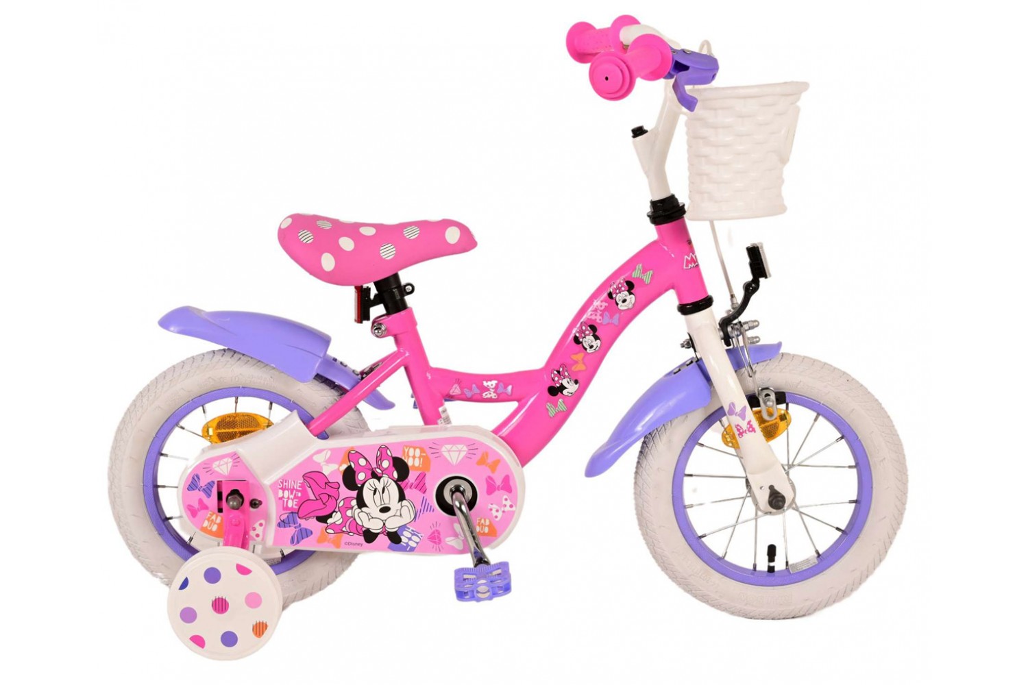 Minnie Cutest Ever! Mädchenfahrrad 12 Zoll Rosa