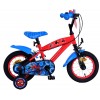 Ultimate Spider-Man Jungenfahrrad 12 Zoll Blau/Rot | 2 Handbremsen