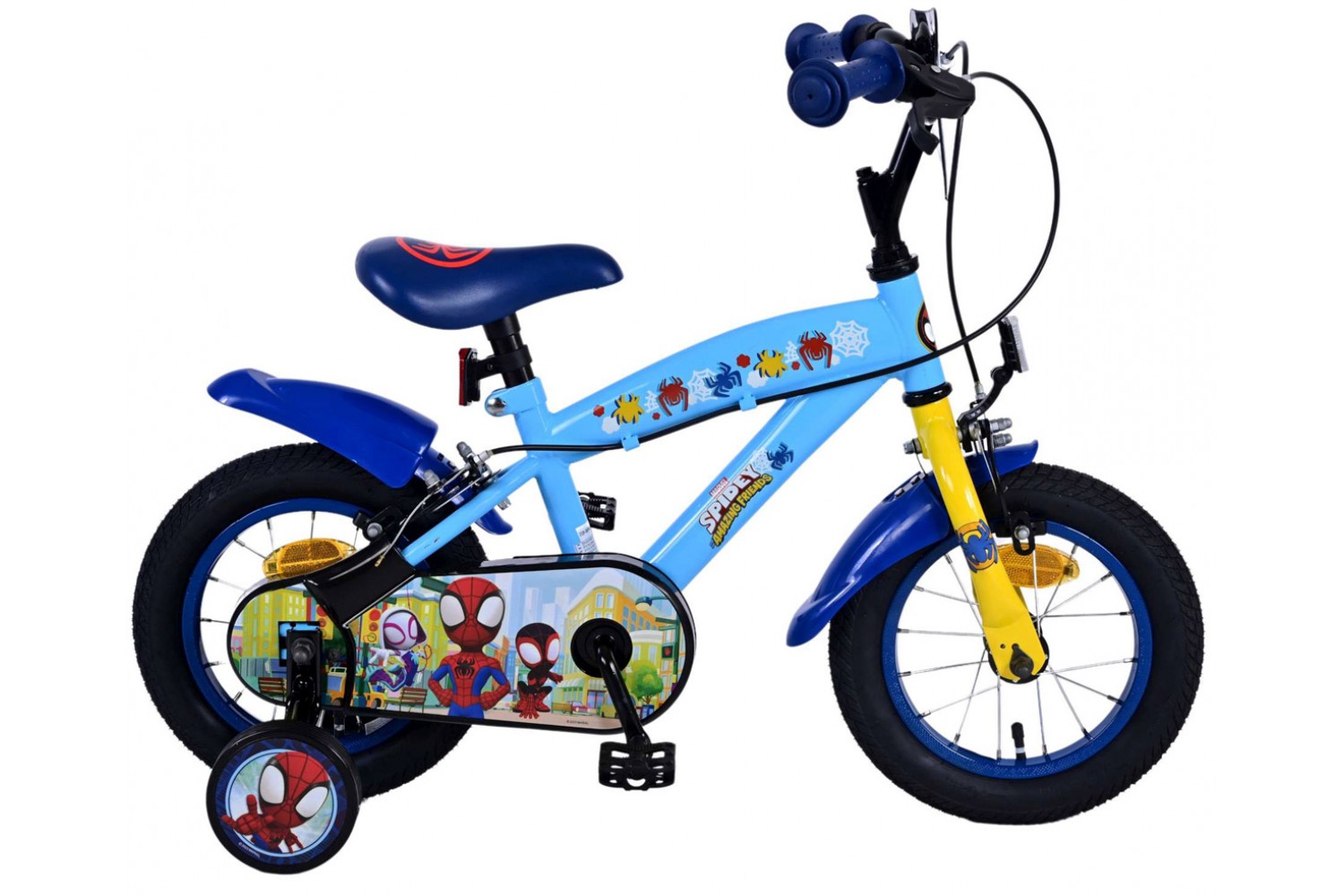 Spidey Jungenfahrrad 12 Zoll Blau | 2 Handbremsen