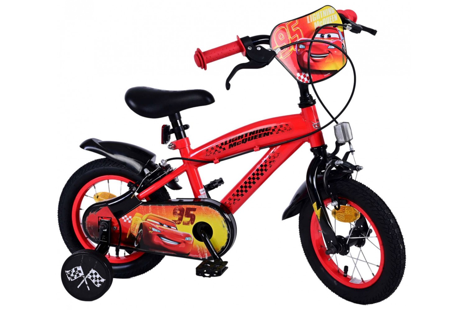 Disney Cars Jungenfahrrad 12 Zoll 2 Handbremsen