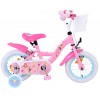 Disney Princess Mädchenfahrrad 12 Zoll Rosa | 2 Handbremsen