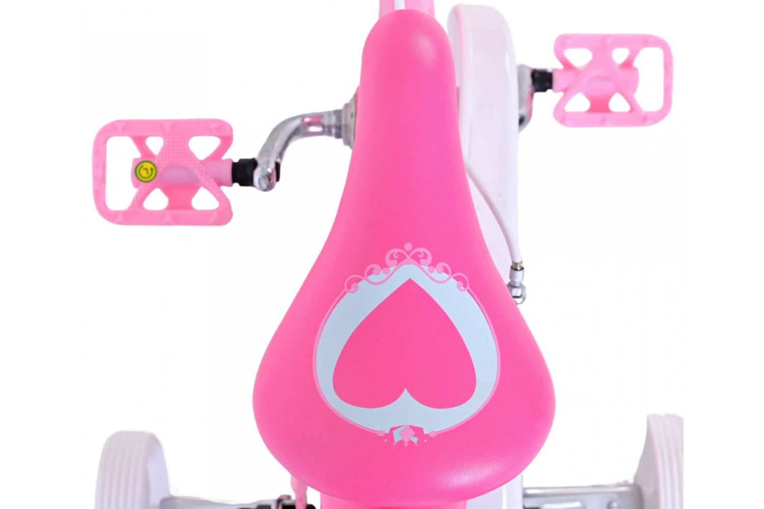 Disney Princess Mädchenfahrrad 12 Zoll Rosa | 2 Handbremsen