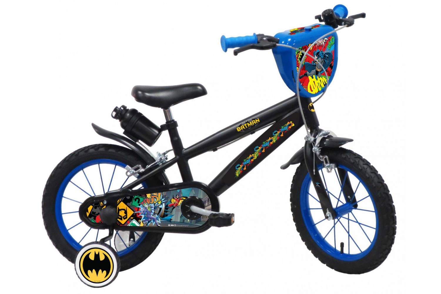 Batman Jungenfahrrad 14 Zoll Schwarz