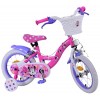 Disney Minnie Mädchenfahrrad 14 Zoll Rosa | 2 Handbremsen