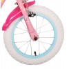 Disney Princess Mädchenfahrrad 14 Zoll Rosa | 2 Handbremsen