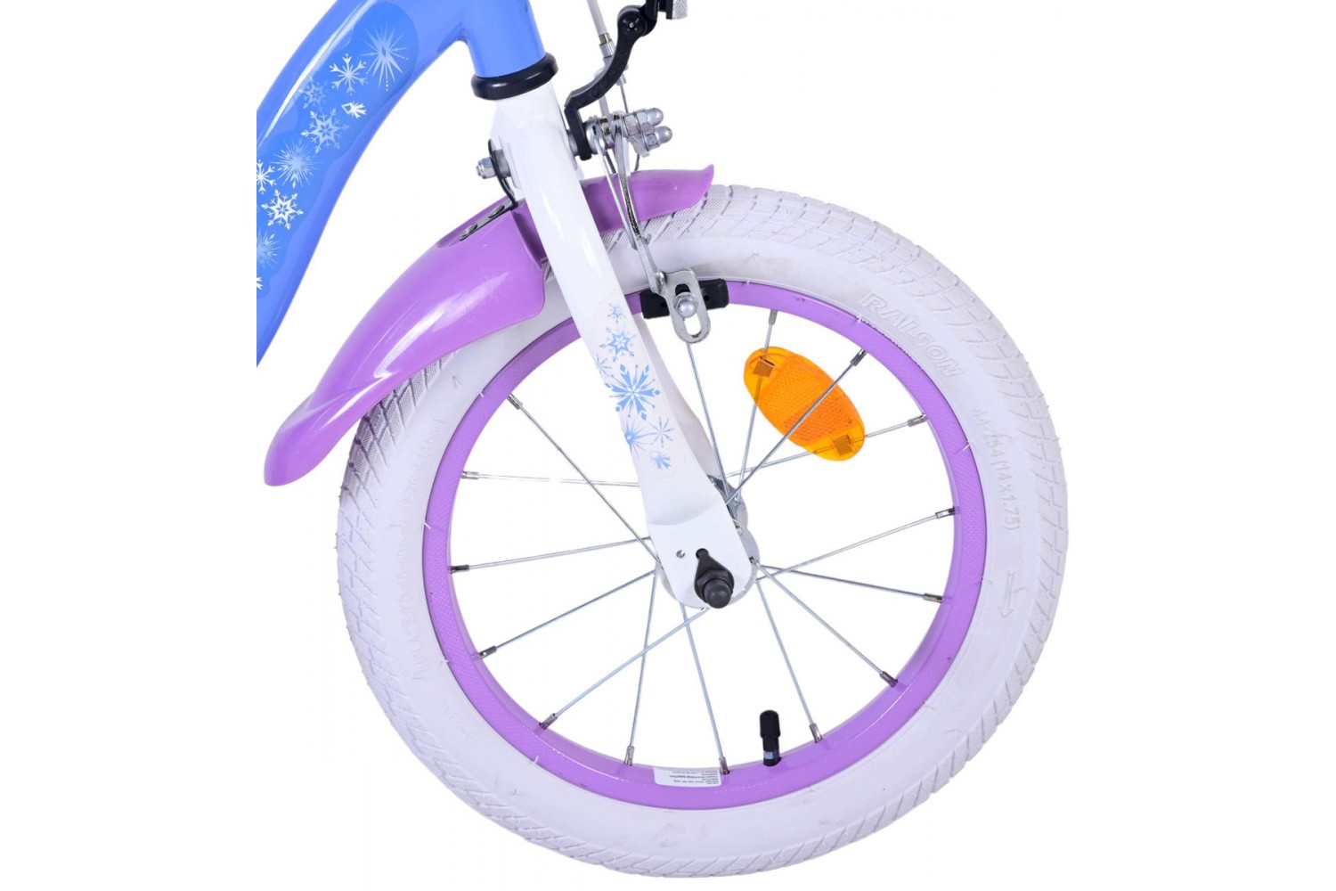 Disney FRosan 2 Mädchenfahrrad 14 Zoll Blau/Lila