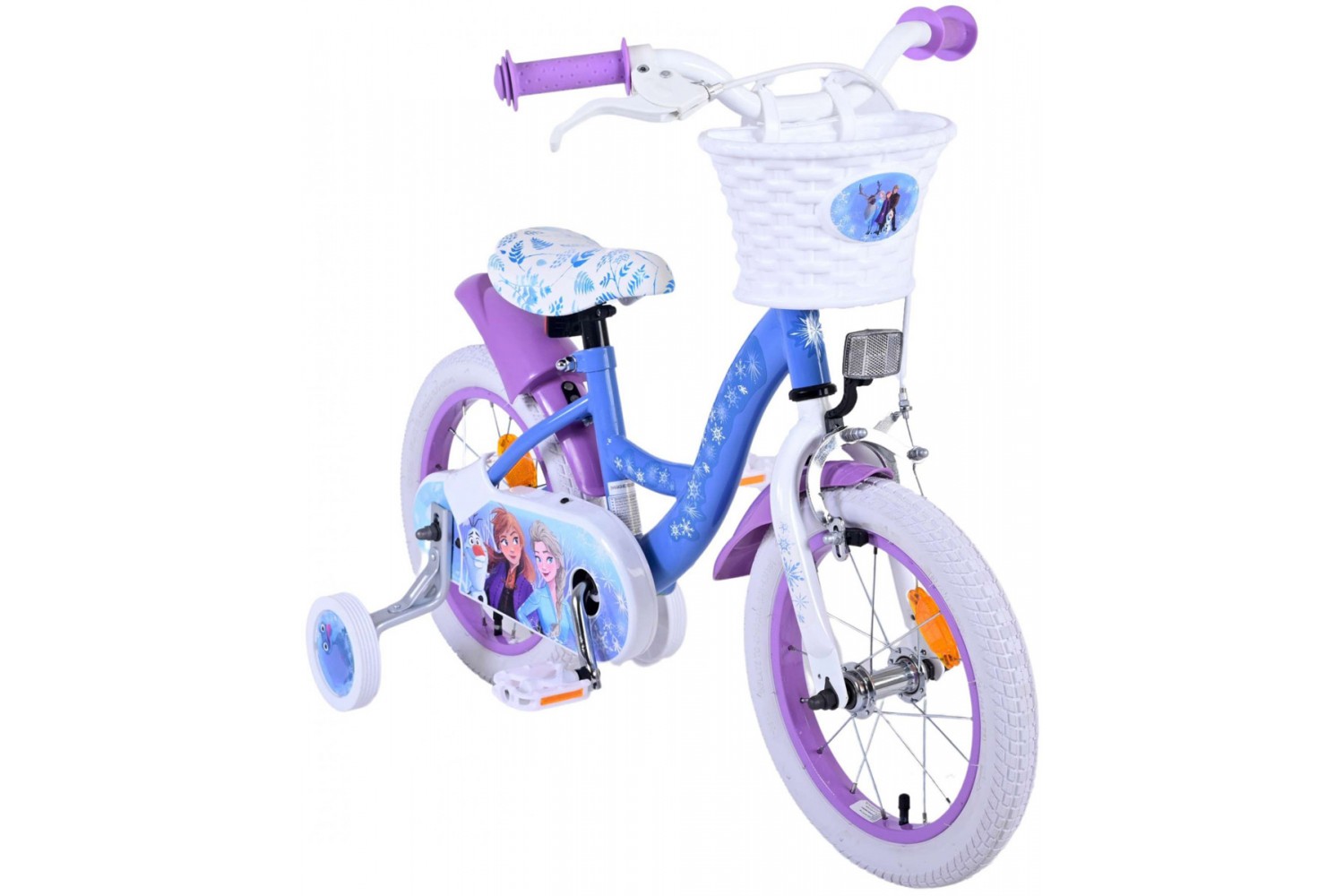 Disney FRosan 2 Mädchenfahrrad 14 Zoll Blau/Lila