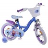 Disney Frozen 2 Mädchenfahrrad 14 Zoll Blau/Lila | 2 Handbremsen