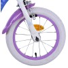 Disney Frozen 2 Mädchenfahrrad 14 Zoll Blau/Lila | 2 Handbremsen