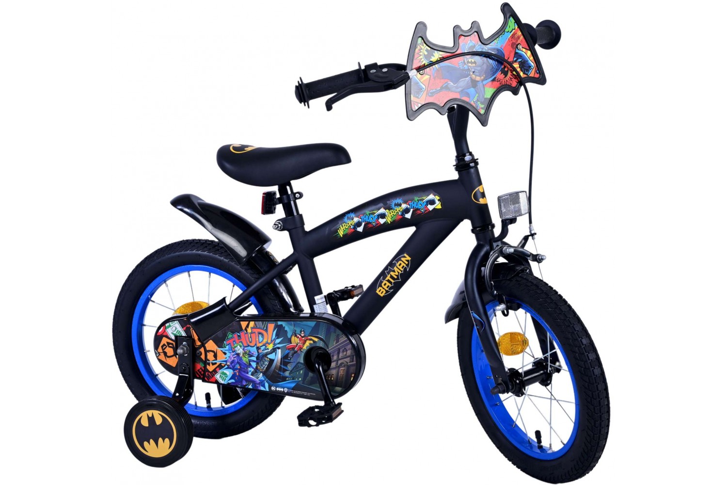 Batman Jungenfahrrad 14 Zoll Schwarz