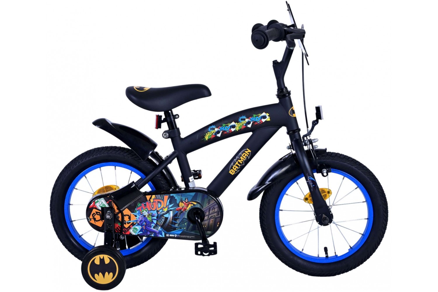 Batman Jungenfahrrad 14 Zoll Schwarz