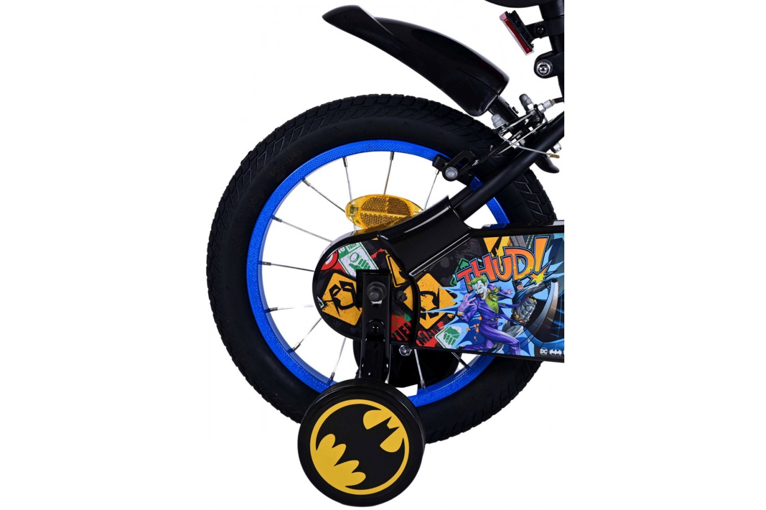 Batman Jungenfahrrad 14 Zoll Schwarz | 2 Handbremsen