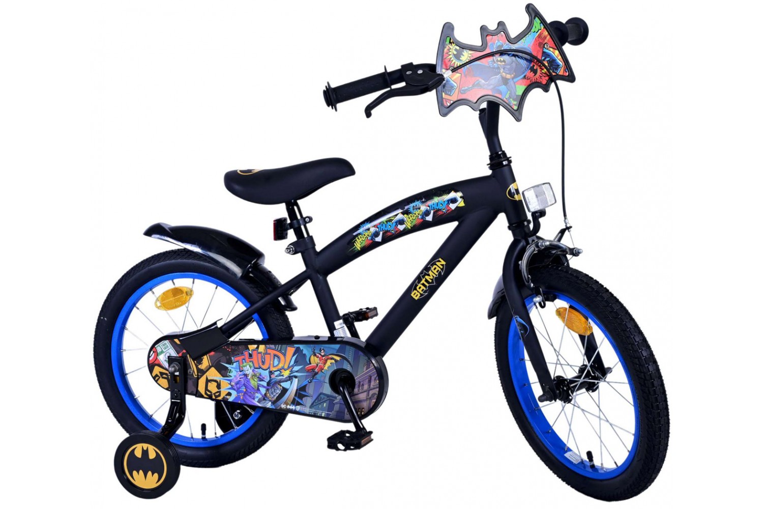 Batman Jungenfahrrad 16 Zoll Schwarz