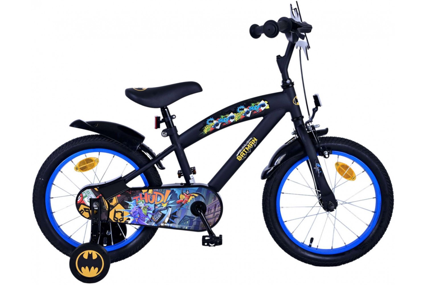 Batman Jungenfahrrad 16 Zoll Schwarz