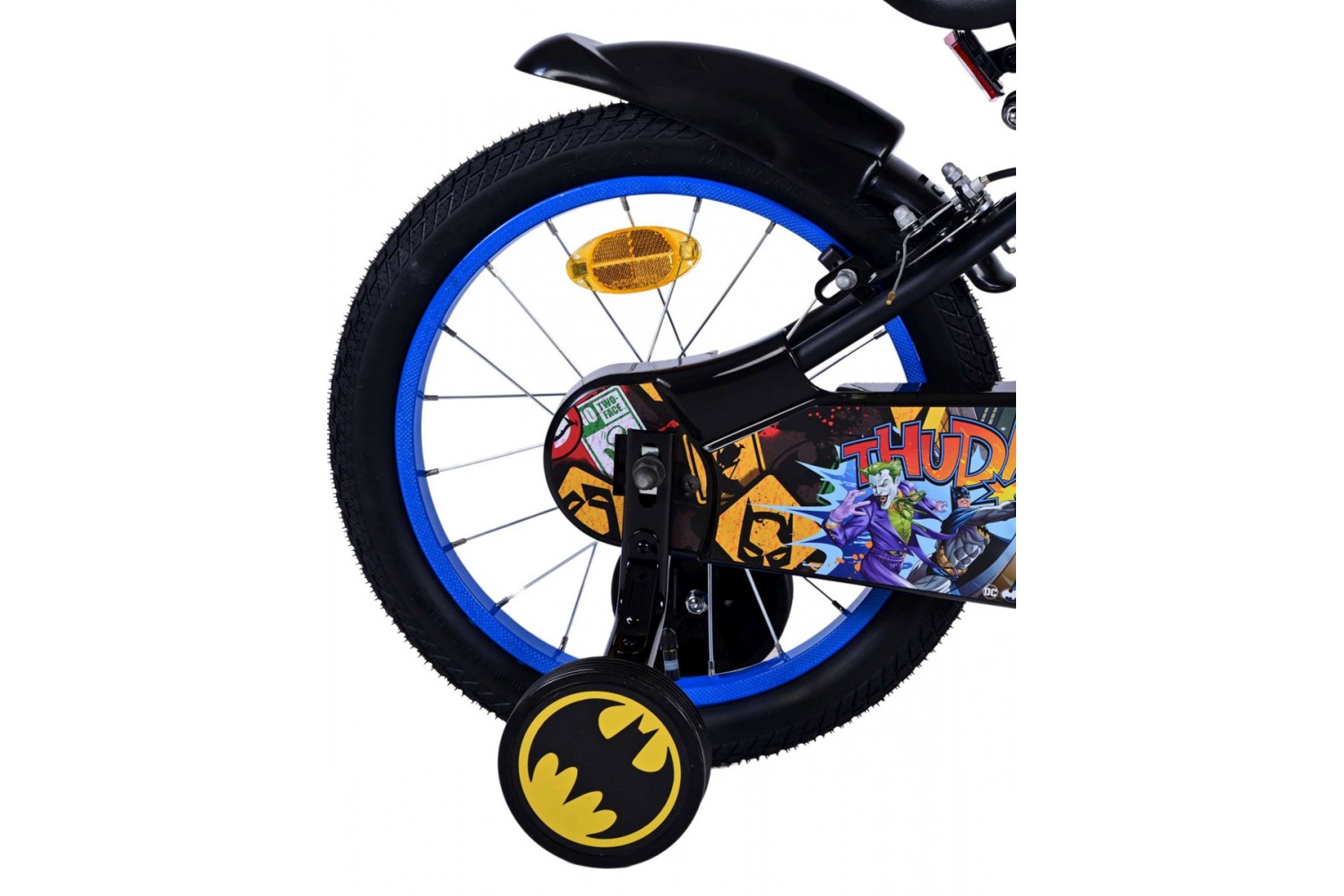 Batman Jungenfahrrad 16 Zoll Schwarz | 2 Handbremsen