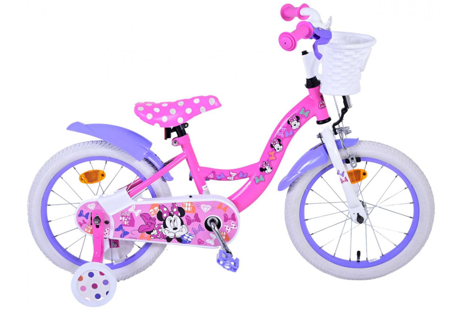 Disney Minnie Cutest Ever! Mädchenfahrrad 16 Zoll Rosa