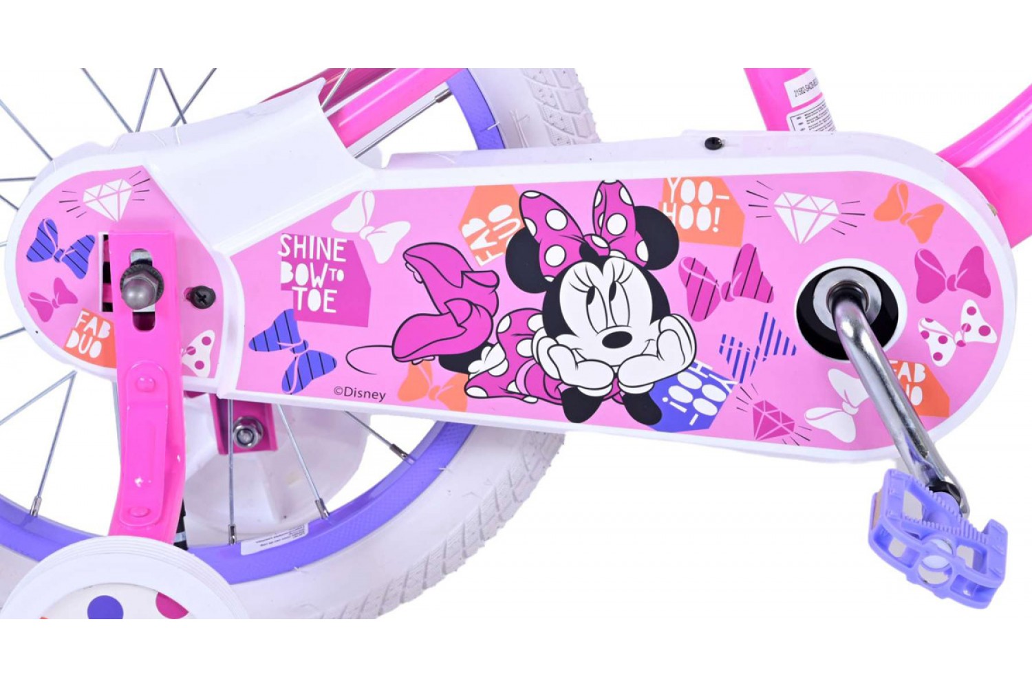 Disney Minnie Cutest Ever! Mädchenfahrrad 16 Zoll Rosa