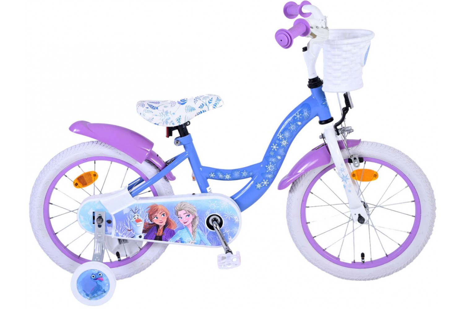 Disney FRosan 2 Mädchenfahrrad 16 Zoll Blau/Lila