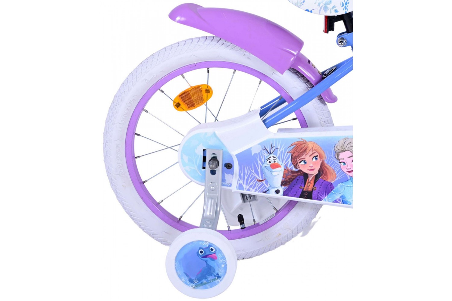 Disney FRosan 2 Mädchenfahrrad 16 Zoll Blau/Lila