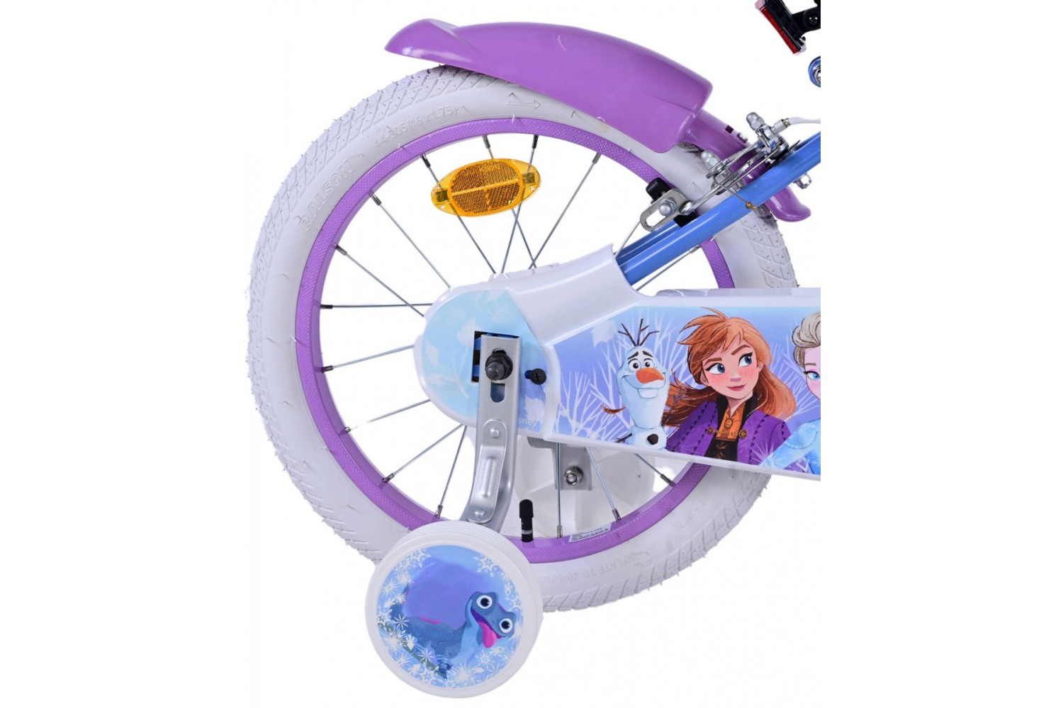 Disney FRosan 2 Mädchenfahrrad 16 Zoll Blau/Lila | 2 Handbremsen