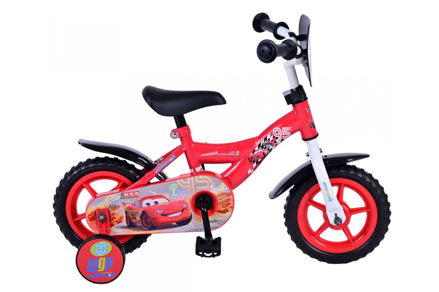 Disney Cars Jungenfahrrad 10 Zoll Rot Vollblüter