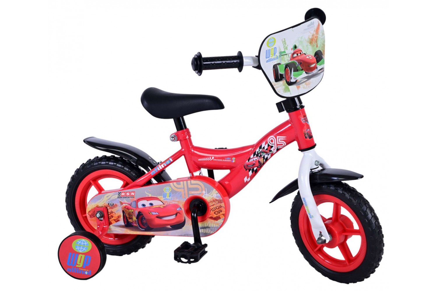 Disney Cars Jungenfahrrad 10 Zoll Rot Vollblüter