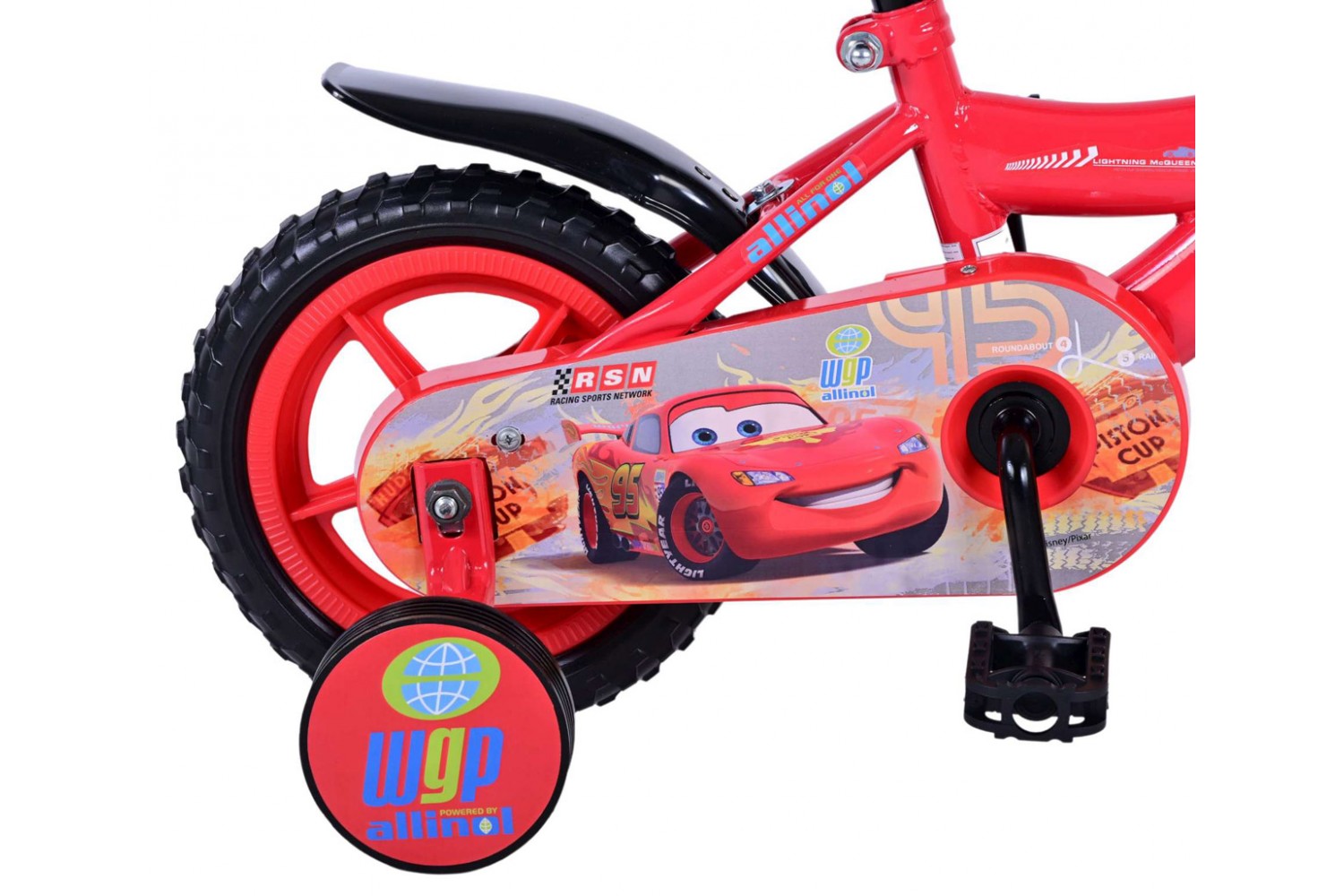 Disney Cars Jungenfahrrad 10 Zoll Rot Vollblüter