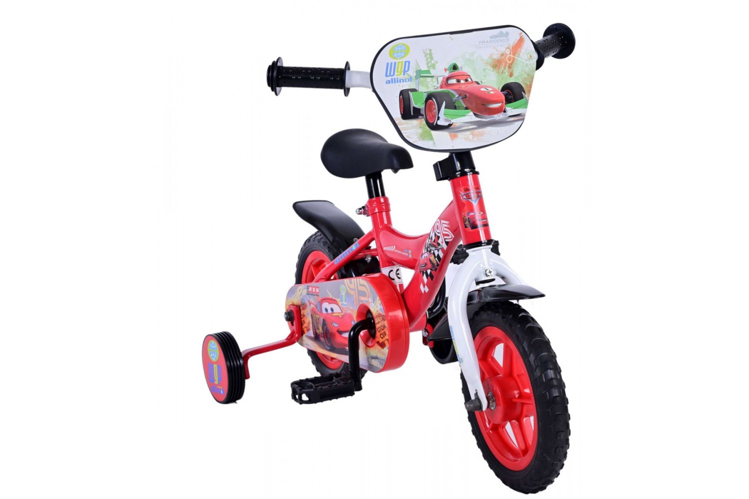 Disney Cars Jungenfahrrad 10 Zoll Rot Vollblüter