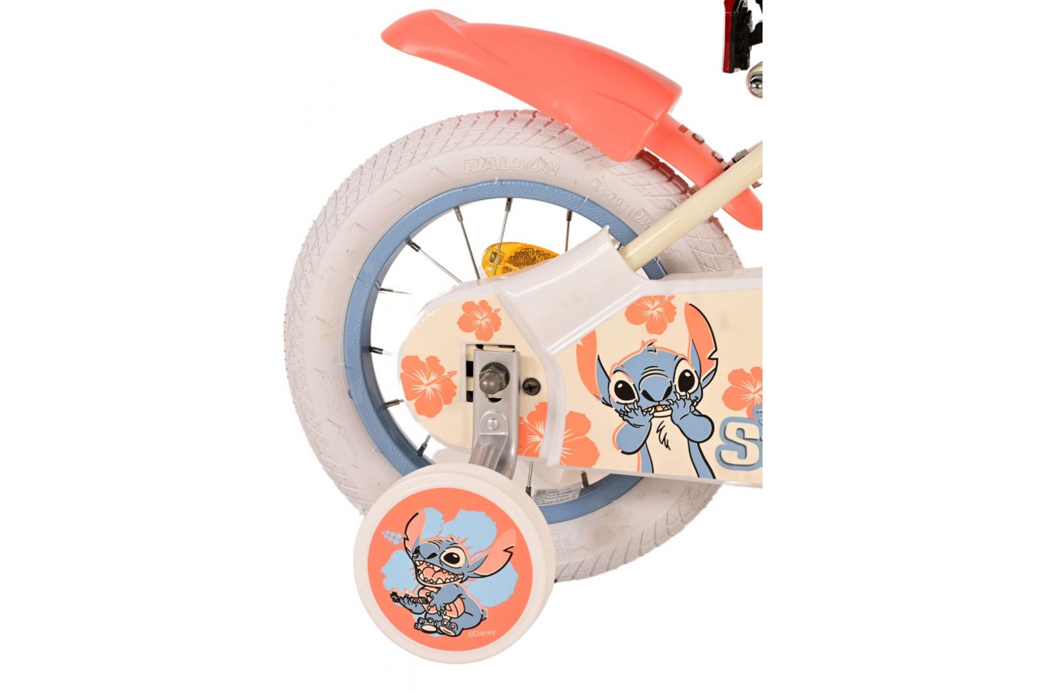 Disney Stitch Mädchenfahrrad 12 Zoll CrÃ¨me Koral Blau