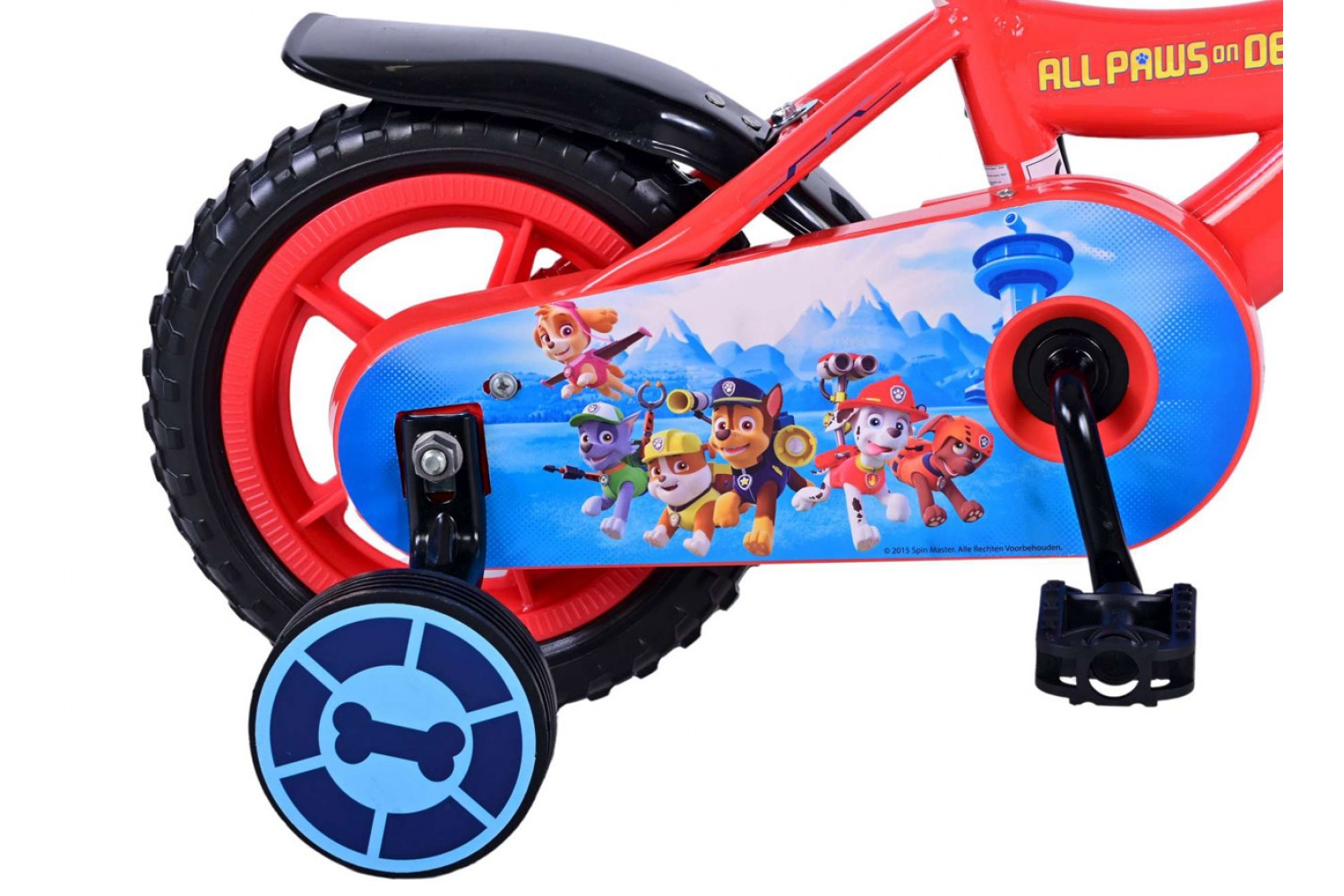 Paw Patrol Jungenfahrrad 10 Zoll Rot/Blau Vollblüter