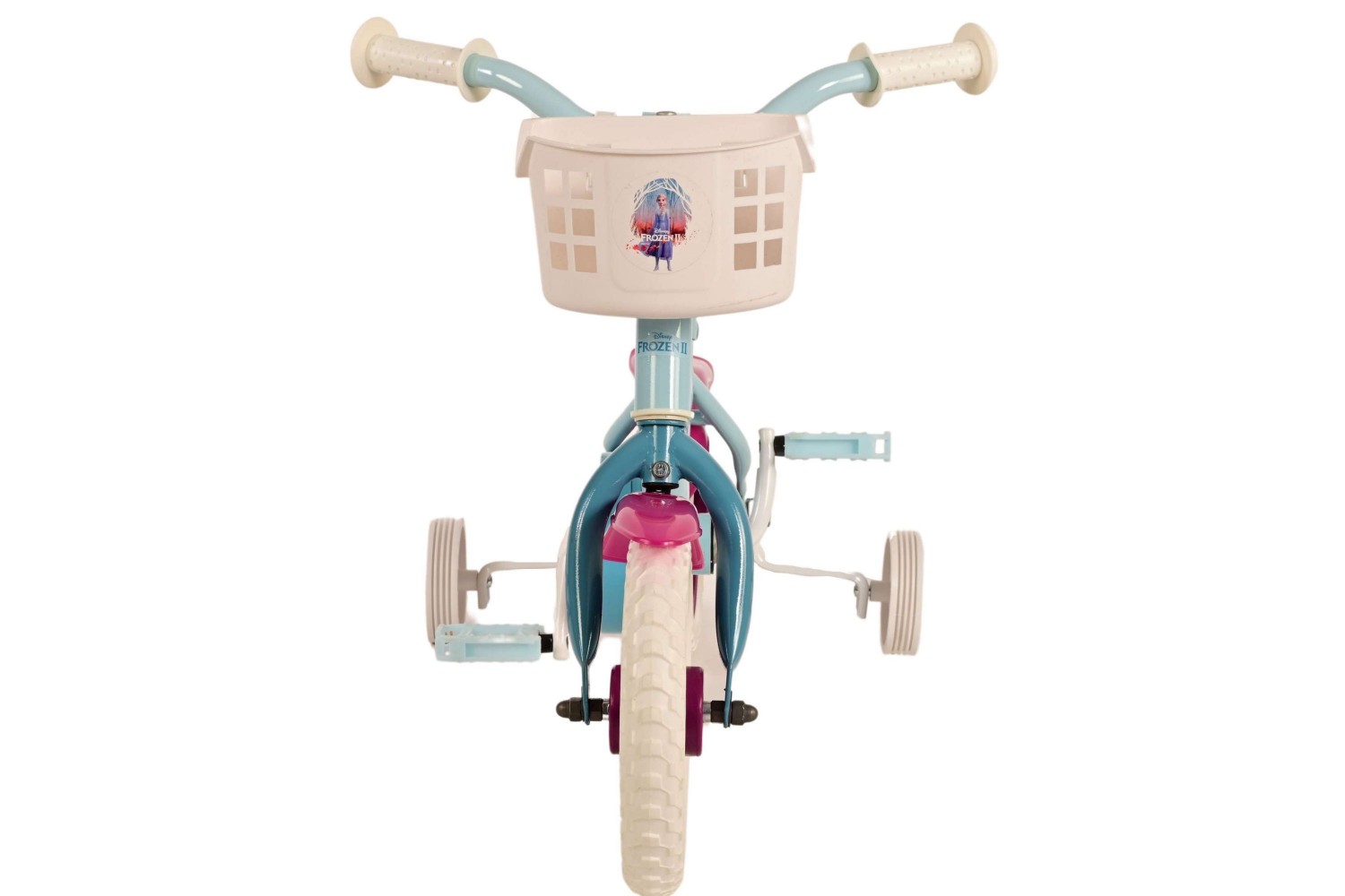 Disney Frozen 2 Mädchenfahrrad 10 Zoll Blau/Lila Vollblüter